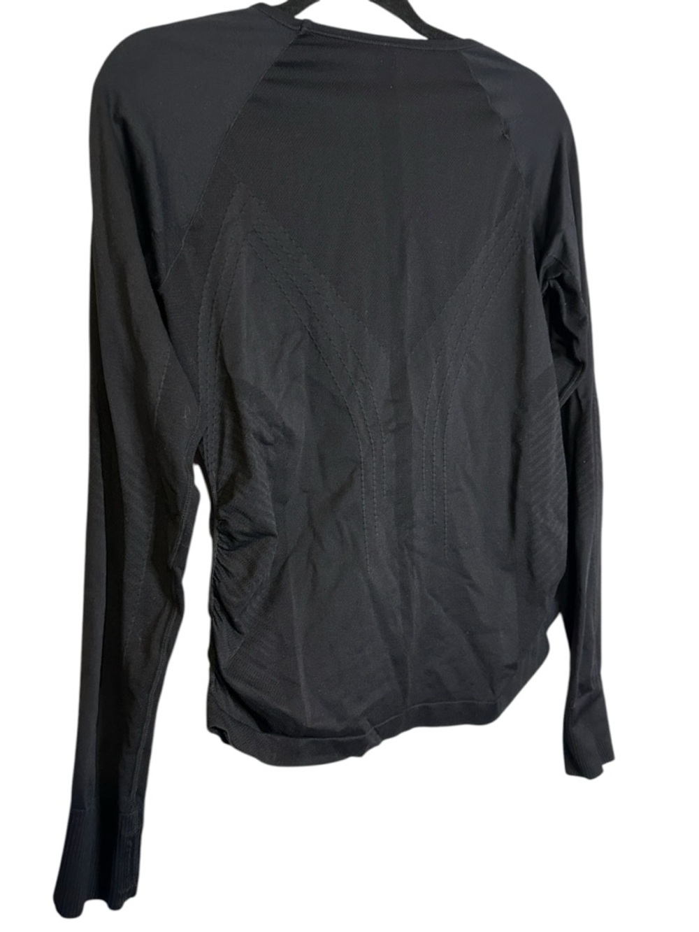 Quince Black Performance Long Sleeve Top XL Athletic Stretch Nylon Spandex - Picture 9 of 10